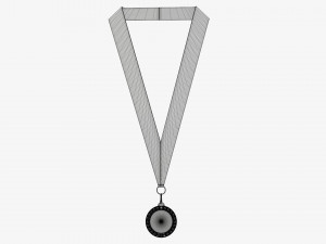 Sports medal mockup 07 3D Model