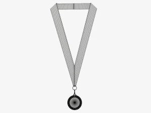 Sports medal mockup 07 3D Model