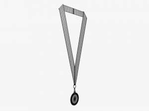 Sports medal mockup 07 3D Model