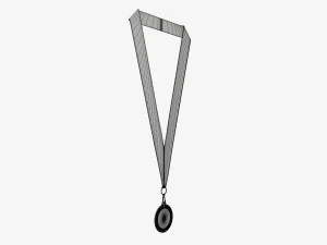 Sports medal mockup 07 3D Model