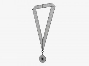 Sports medal mockup 07 3D Model