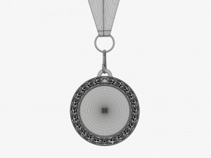 Sports medal mockup 07 3D Model