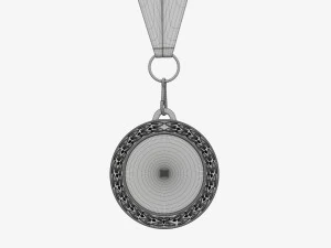Sports medal mockup 07 3D Model