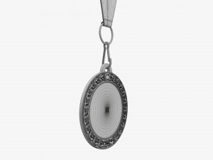 Sports medal mockup 07 3D Model