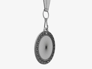 Sports medal mockup 07 3D Model