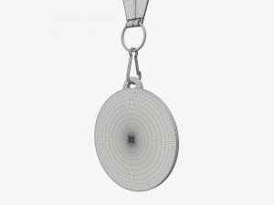 Sports medal mockup 07 3D Model