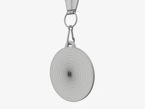 Sports medal mockup 07 3D Model