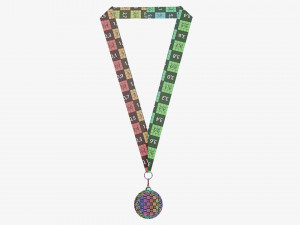 Sports medal mockup 07 3D Model