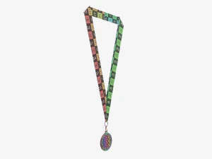 Sports medal mockup 07 3D Model