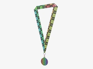 Sports medal mockup 07 3D Model
