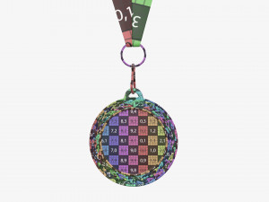 Sports medal mockup 07 3D Model