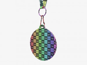 Sports medal mockup 07 3D Model
