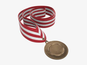 Sports medal mockup 08 3D Model