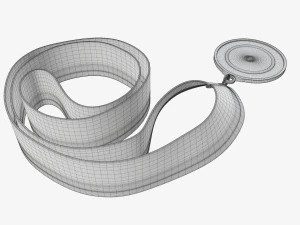 Maquette de m&eacute;daille sportive 08 Modèle 3D