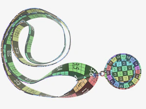 Maquette de m&eacute;daille sportive 08 Modèle 3D