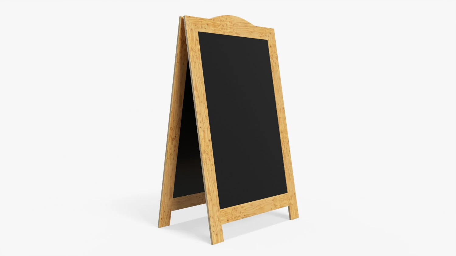 Street chalkboard display mockup 3D Model .c4d .max .obj .3ds .fbx .stl .blend