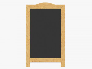 Street chalkboard display mockup 3D Model