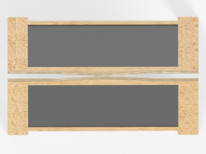 Street chalkboard display mockup 3D Model