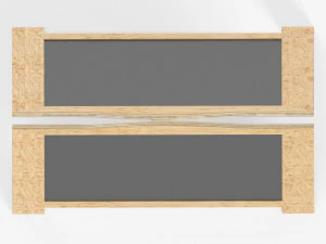 Street chalkboard display mockup 3D Model