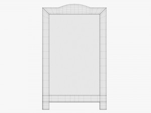 Street chalkboard display mockup 3D Model