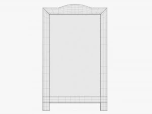 Street chalkboard display mockup 3D Model