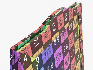 Street chalkboard display mockup 3D Model