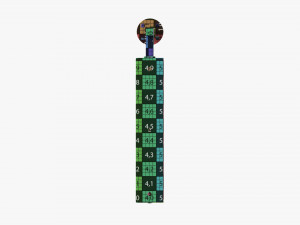 Street store sign mockup 01 3D Model
