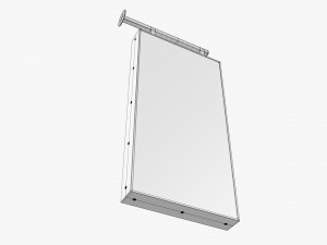 Street store sign mockup 03 3Dモデル