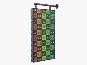 Street store sign mockup 03 3Dモデル