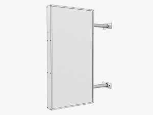 Street store sign mockup 04 3D 模型