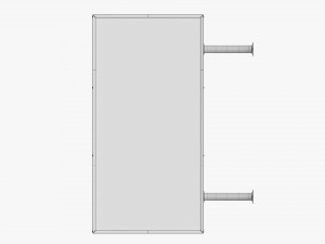 Street store sign mockup 04 3D 模型