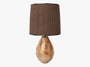 Table lamp with shade 01 3D Model