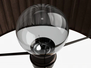 Lampe de table avec abat-jour 01 Modèle 3D