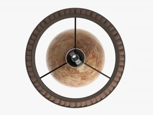 Lampe de table avec abat-jour 01 Modèle 3D