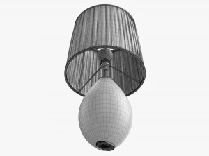 Lampe de table avec abat-jour 01 Modèle 3D
