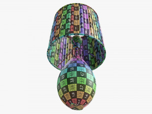 Table lamp with shade 01 Modèle 3D