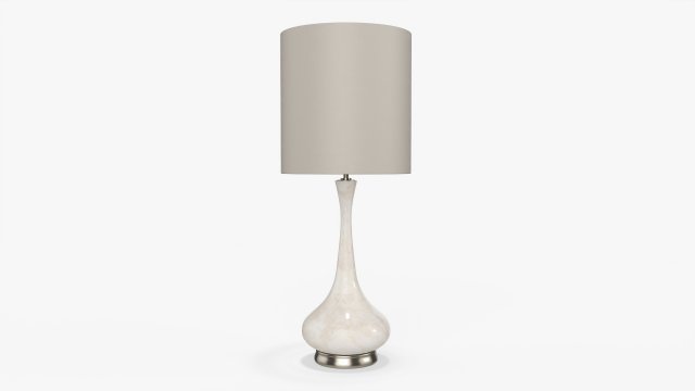 Table lamp with shade 02 3D Model .c4d .max .obj .3ds .fbx .stl .blend 