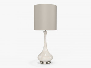 Table lamp with shade 02 3D Model