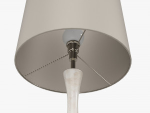 Table lamp with shade 02 3D Model
