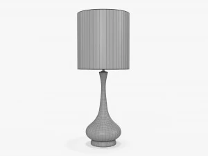 Lampada da tavolo con paralume 02 Modello 3D
