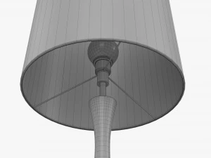 Lampada da tavolo con paralume 02 Modello 3D
