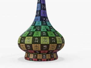 Table lamp with shade 02 3D Model