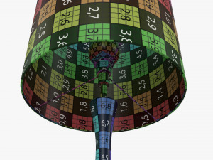Table lamp with shade 02 3D Model