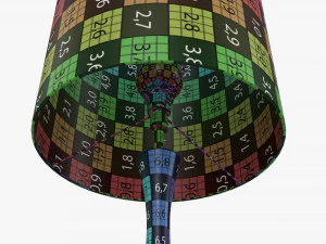 Lampada da tavolo con paralume 02 Modello 3D