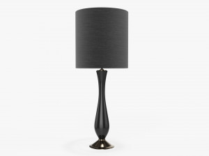 Table lamp with shade 03 3D Model