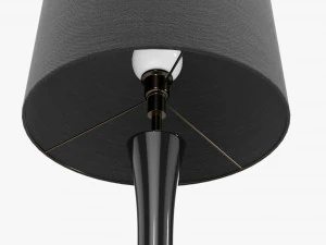 Table lamp with shade 03 3D Model