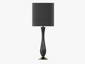 Table lamp with shade 03 3D Model