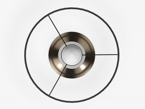 Table lamp with shade 03 3D Model