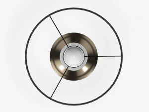Table lamp with shade 03 3D Model