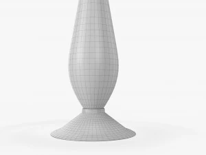 Table lamp with shade 03 3D Model